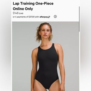 Lululemon Lap training one piece swim suit